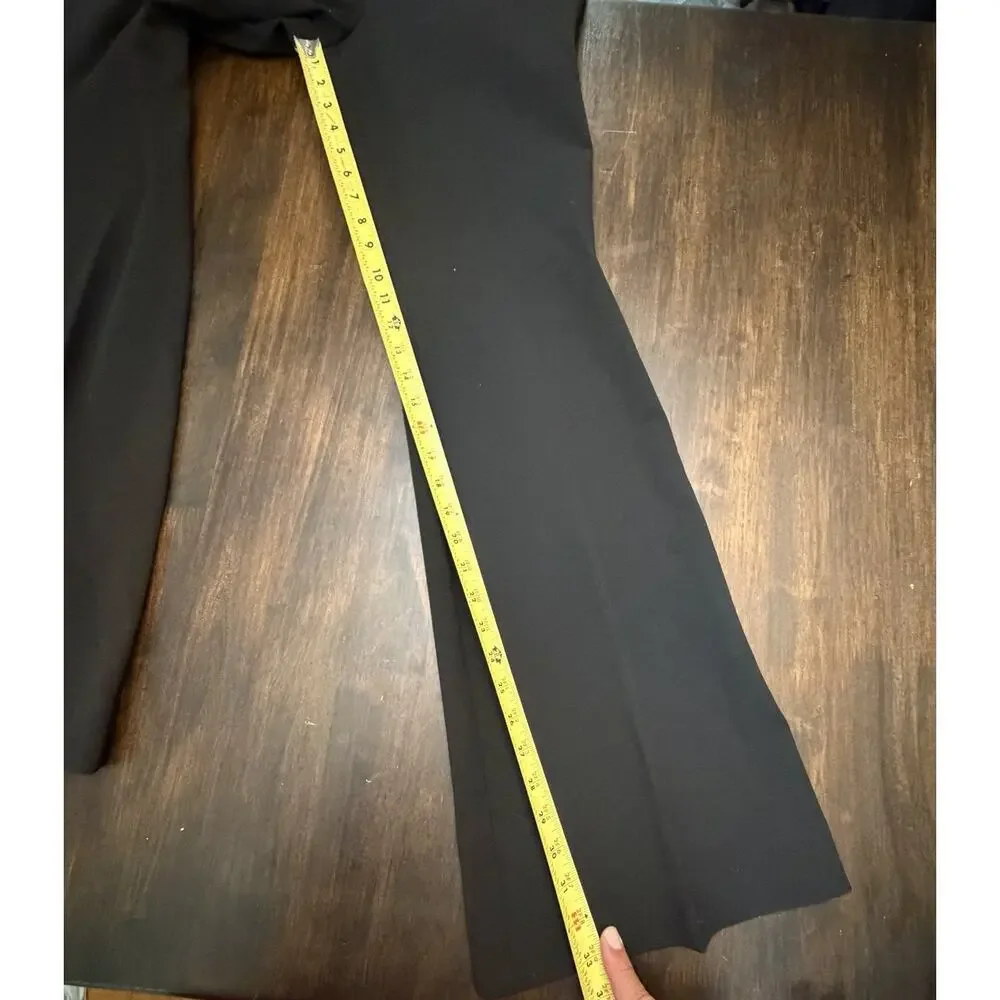 Boden Womans Bi-Stretch Black Trousers Pants UK 14R US 10 Flare Leg NWT $199